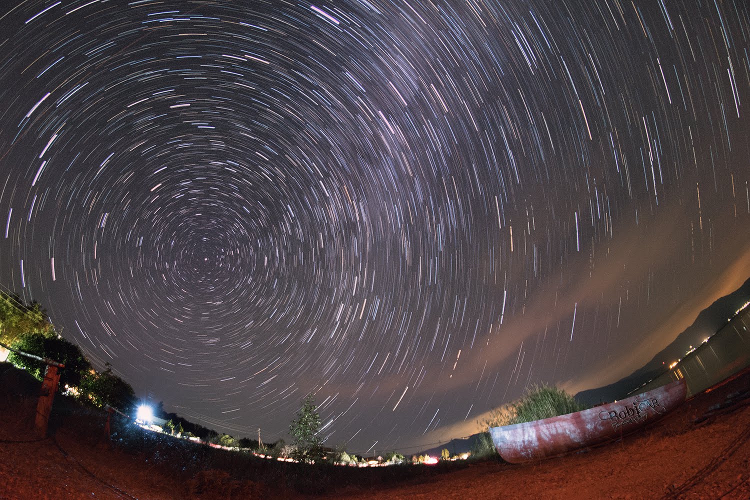 Star Trail Prespa Lake